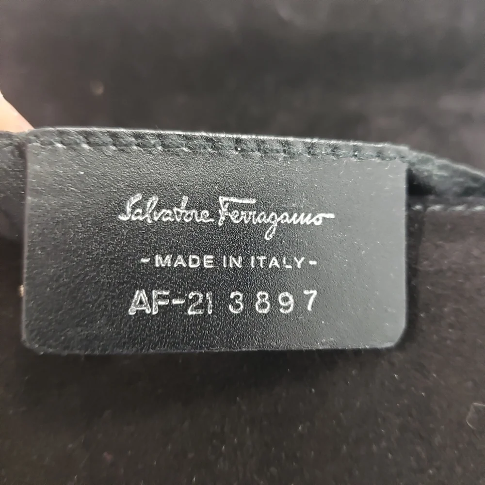 Salvatore Ferragamo AF-21 3897 Suede Bag Hobo EUC